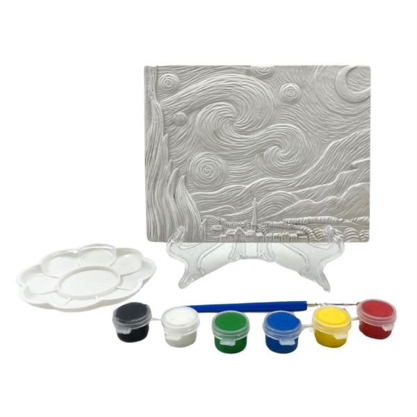 [RM-CRELIE0001] LIENZO DE YESO NOCHE ESTRELLADA