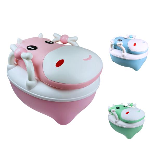 [TK-JGBS003-1] BACINILLA PARA NIÑO DE VACA VARIOS ESTILOS A ELEGIR ROSADA