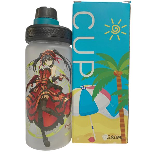 [TK-BP007] BOTELLA PLASTICA DE TOKISAKI KURUMI - DATE A LIVE TRANSPARENTE TRANSPARENTE