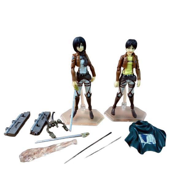 [TK-F212] FIGURA DE COLECCION ARTICULADA ATTACK ON TITAN MIKASA 15 CM