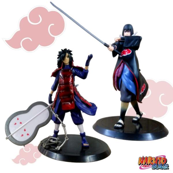 [TK-M304] SET DE 2 FIGURAS THE LAST UCHIHA MADARA/SASUKE 15CM EN BOLSA - NARUTO