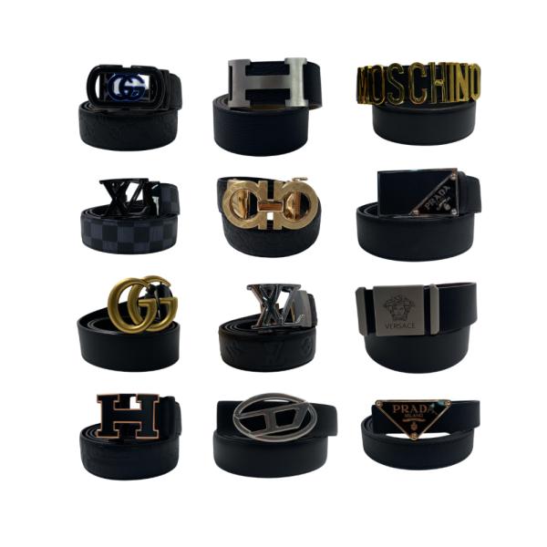 [PD-FFC0231] Faja Carolina Herrera Cuero Hebilla Plateada 80cm