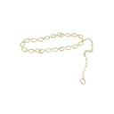 Poderosa Faja Metalica Diseño Cadena Dorada JCC0008