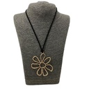 Poderosa Collar Bohemio Flor Dorado JJC0268