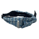 Miu Miu Diadema Diseño Denim