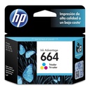 Tinta HP 664 Tricolor F6v28al Impresiones Brillantes