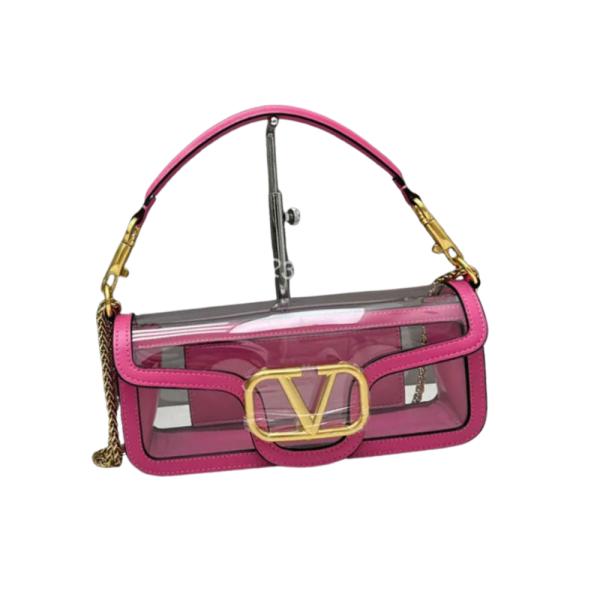 [PD-BHB0583] BOLSO HOMBRO DISEÑO TRANSPARENTE VALENTINO GARAVANI FUCSIA