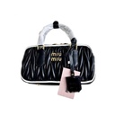 BOLSO MANO DISEÑO ARCADIE MIU MIU NEGRO