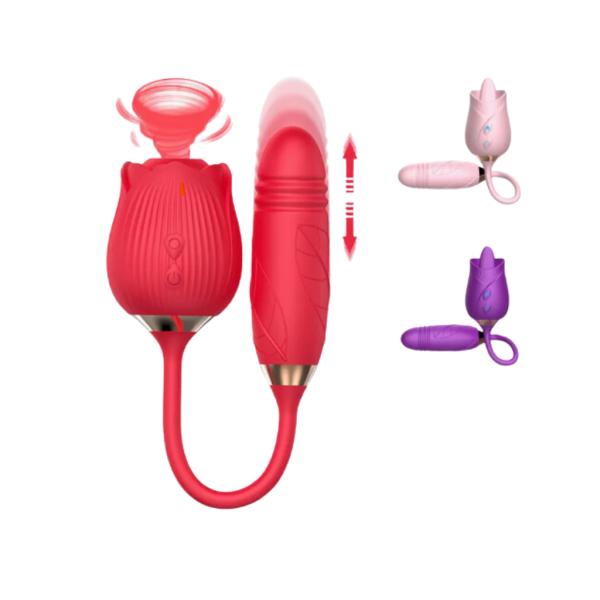 [PD-SSC0002] SUCCIONADOR VIBRADOR 2 EN 1 MODELO ZK578 MORADO