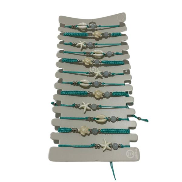 [PD-JJP0154] PULSERA DE HILO DISEÑO ESTELLA/CONCHA/TORTUGA MODELO HN1614