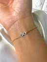 PULSERA DE ACERO DORADA INFINITO