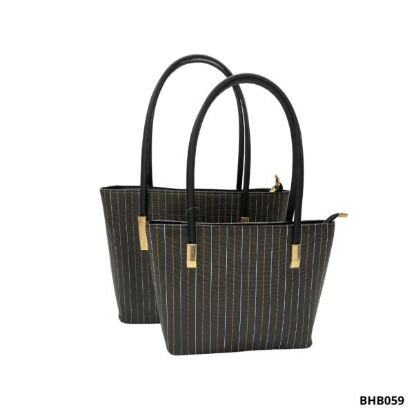 [PD-BHB059] BOLSO PARA DAMA 8815 NEGRO RAYAS