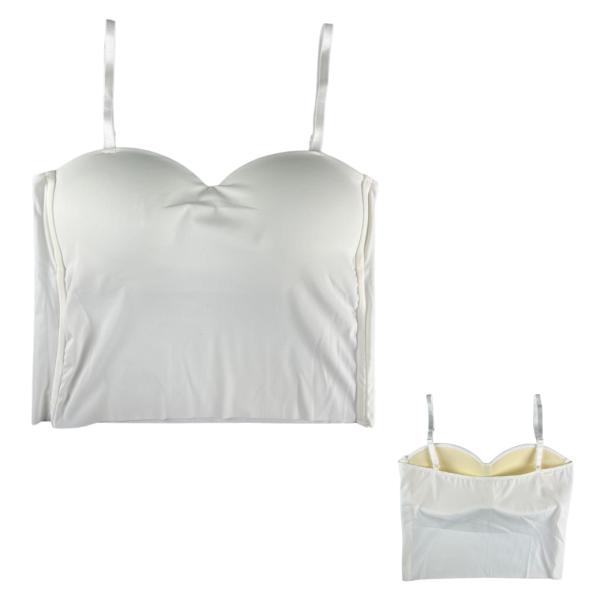 [IX-D558-A1] Top Tirantes Delgados Blanco Talla S