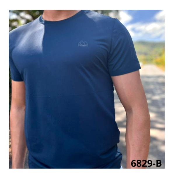 [IX-6829-B4] Camisa Azul Oscuro Tela Fria Talla XL