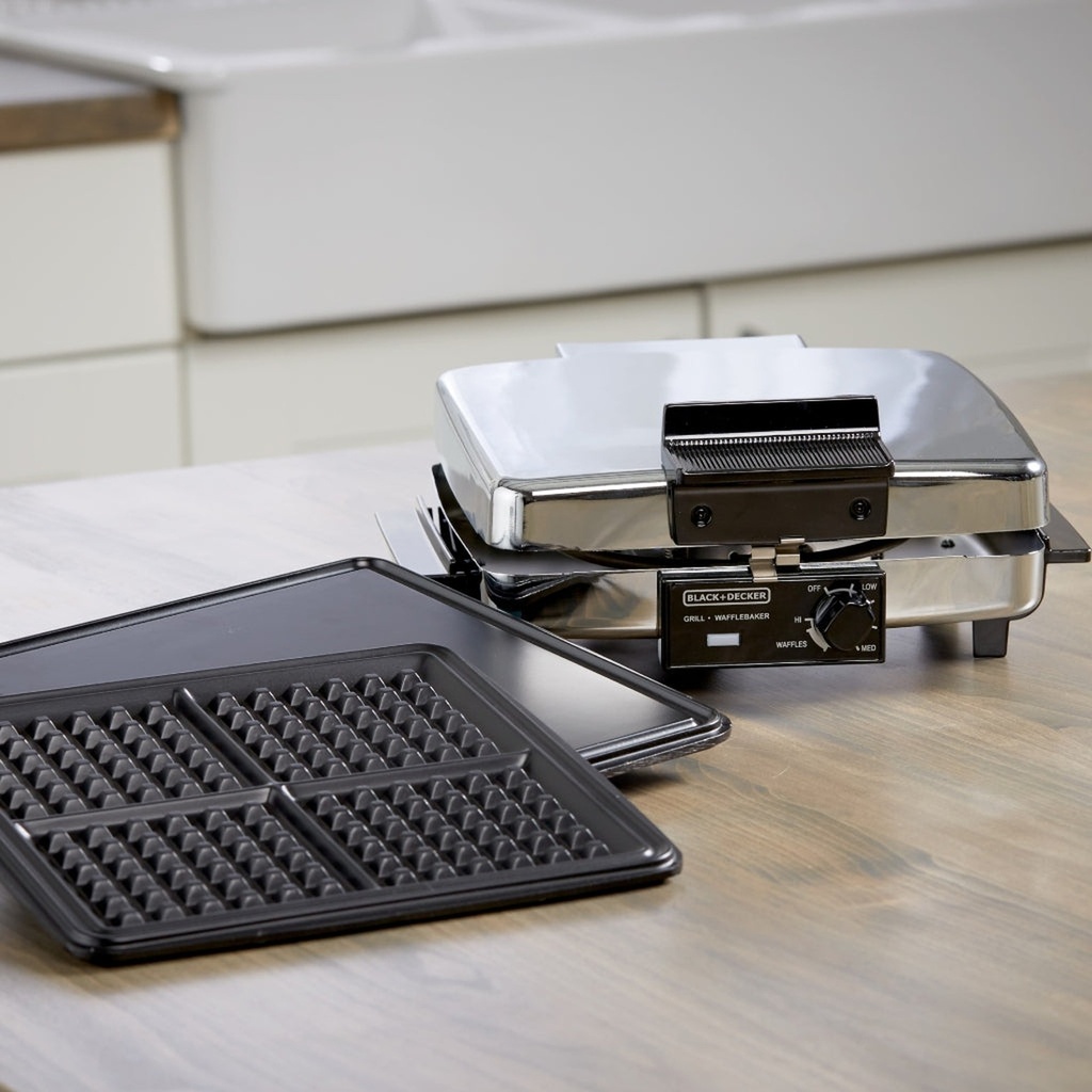 [BD00096] Black + Decker Wafflera Parrilla Plancha G49TD