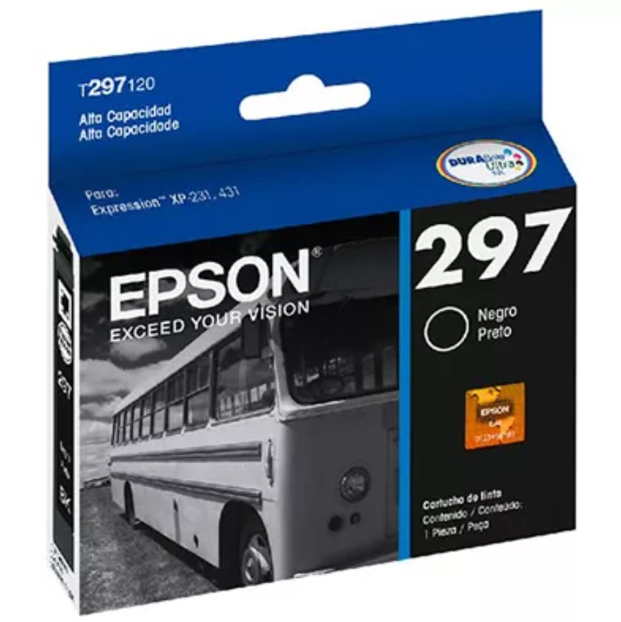 [EP00695] Epson Cartucho T297120-AL Negro Alta Capacidad XP-231, 431