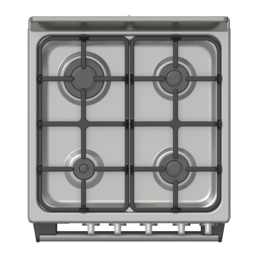[MD00067] Midea cocina a gas 20 pulgadas 4 quemadores hierro fundido MGS20F0BKAGG-CA