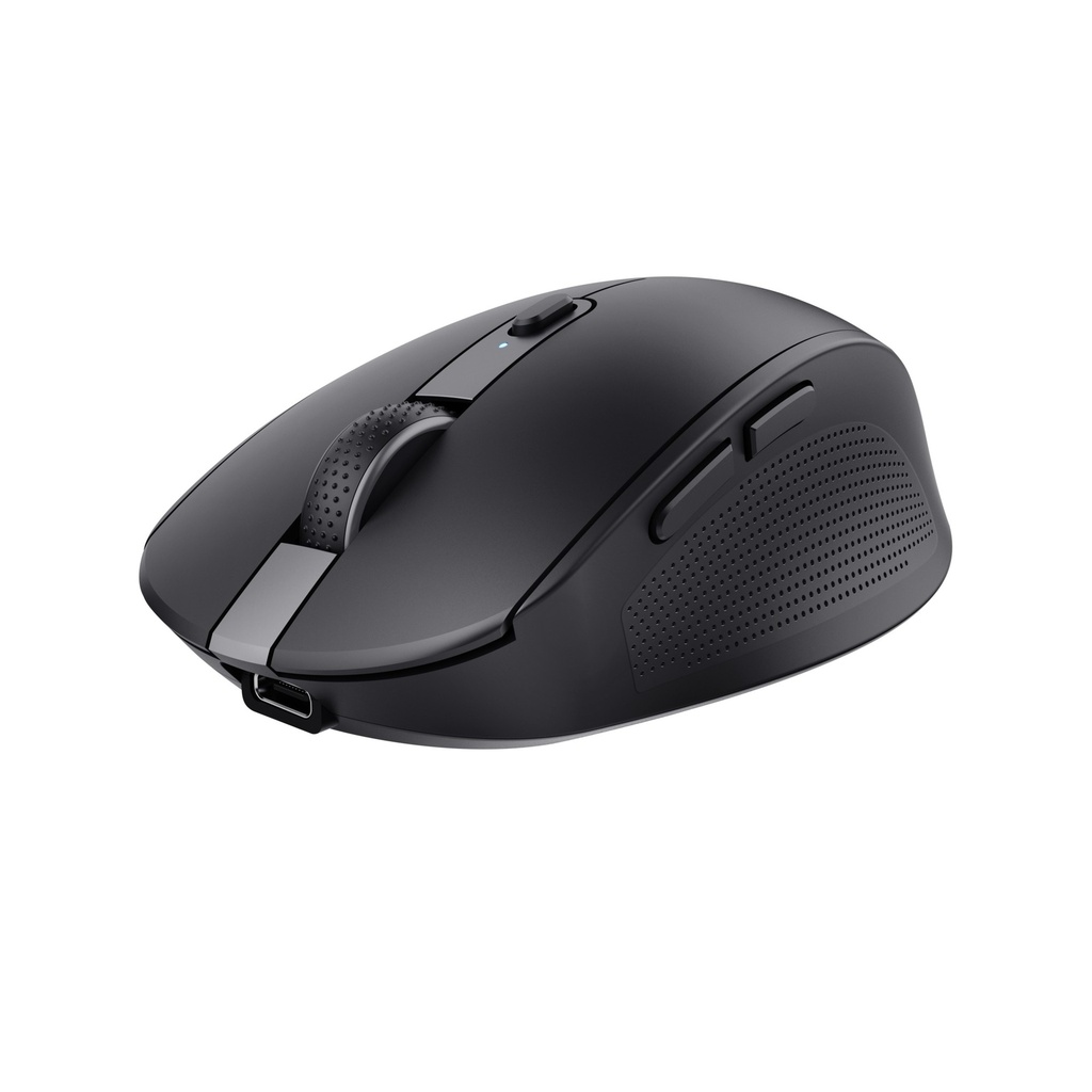 [TR00083] Trust Mouse Inalámbrico Recargable Negro Silencioso - 24819
